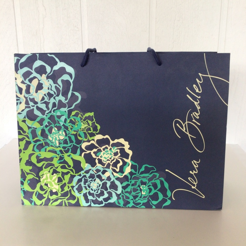 VERA BRADLEY DECORATED SHOPPING BAG LARGE SIZE
